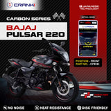 CRANK1 Carbon Front Brake Pads for Bajaj Pulsar 220 | High Performance Motorcycle Brake Pads CFB181