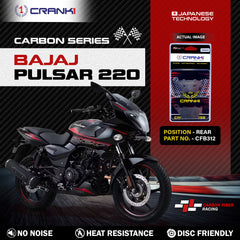CRANK1 Carbon Rear Brake Pads CFB312 for Bajaj Pulsar 220 Pulsar 220F Dominar 250 Dominar 400 High Performance Carbon Kevlar Motorcycle Disc Brake Pads