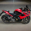 Barrel Rogue exhaust with decat pipe for Bajaj Pulsar NS200 RS200 stainless steel performance exhaust