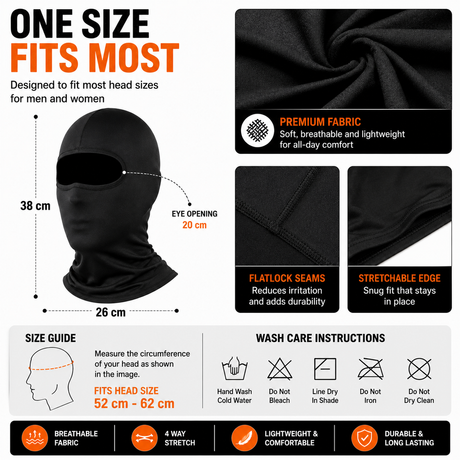 LGP black balaclava face mask

