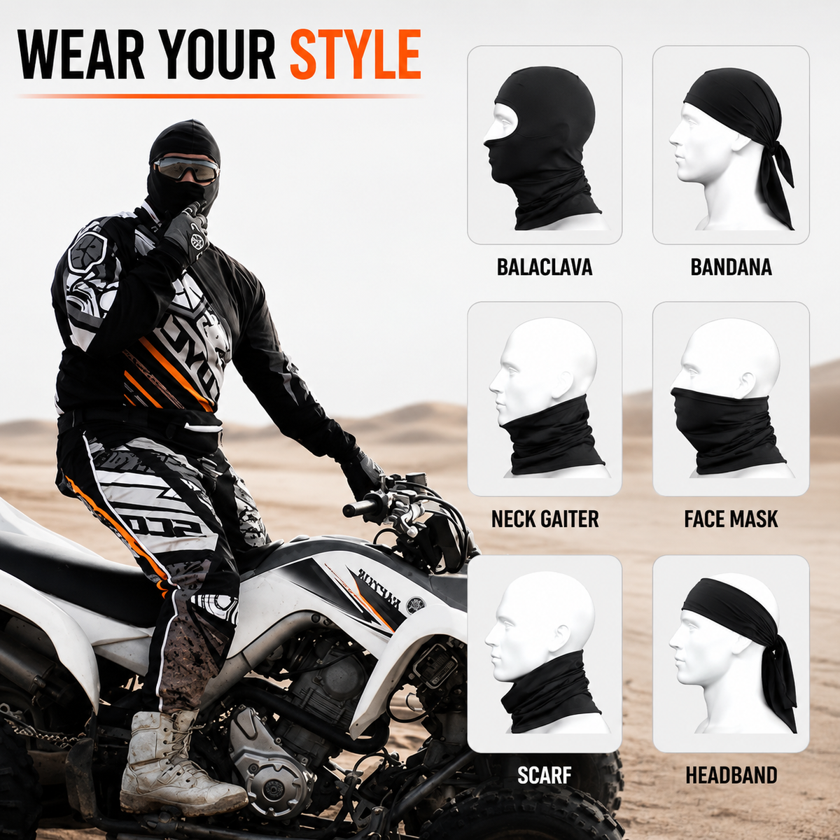 LGP black balaclava face mask

