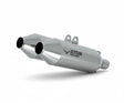Barrel Atom 2.0 mirror polished stainless steel exhaust for Royal Enfield Interceptor 650 and Continental GT 650