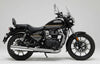Barrel Exhaust-35 Bass Master exhaust for Royal Enfield Meteor 350 Classic 350 Reborn Goan Classic available in black and silver