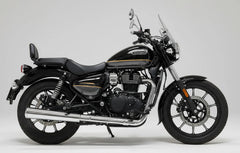 Barrel Exhaust-35 Bass Master exhaust for Royal Enfield Meteor 350 Classic 350 Reborn Goan Classic available in black and silver