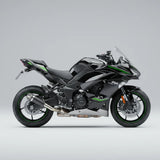 Barrel Outlaw V2 stainless steel slip-on exhaust with link pipe for Kawasaki Ninja 1000SX motorcycle