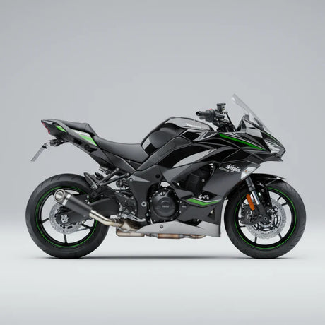Barrel Outlaw V2 stainless steel slip-on exhaust with link pipe for Kawasaki Ninja 1000SX motorcycle