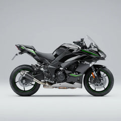 Barrel Outlaw V2 stainless steel slip-on exhaust with link pipe for Kawasaki Ninja 1000SX motorcycle