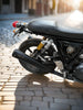 Barrel Exhaust-10 Bass Master black stainless steel exhaust for Royal Enfield Interceptor 650 and Continental GT 650