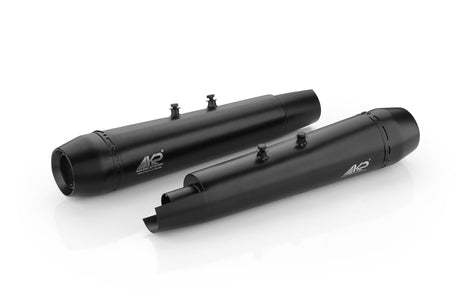 KP Racing Bassmaster Stage 2 Combo SS304 Exhaust Kit for Royal Enfield Continental GT 650 and Interceptor 650 with Air Filter and Iridium Spark Plugs