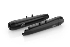 KP Racing Bassmaster Stage 2 Combo SS304 Exhaust Kit for Royal Enfield Continental GT 650 and Interceptor 650 with Air Filter and Iridium Spark Plugs