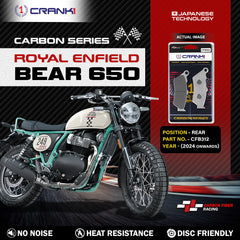CRANK1 Carbon Front Brake Pads CFB902 for Royal Enfield Bear 650 2024 Onwards