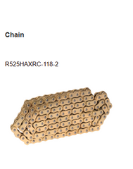 Brass Chain and Sprocket Kit HAXRC 325 for Benelli TNT 600i 600GT 14T 46T 118 Links