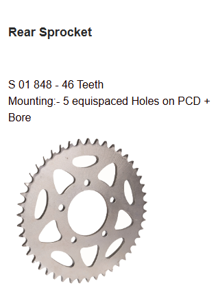 Brass Chain and Sprocket Kit HAXRC 325 for Benelli TNT 600i 600GT 14T 46T 118 Links