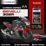 CRANK1 CFB896 Carbon Brake Pads for Benelli 302R Rear