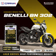 CRANK1 CRM300 ceramic front brake pads for Benelli BN 302 motorcycle