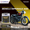 CRANK1 Ceramic Rear Brake Pads CRM371 for Benelli Imperiale 400 HH Rated Motorcycle Disc Brake Pads