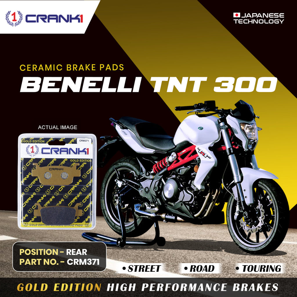 CRANK1 Ceramic Rear Brake Pads CRM371 for Benelli TNT 300