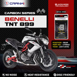 CRANK1 CFB662 carbon rear brake pads for Benelli TNT 899 2017-2019