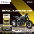 CRANK1 ceramic front brake pads for Benelli Leoncino 500 2016 motorcycle