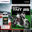 CRANK1 CB896 Sintered Rear Brake Pads For Benelli TNT 25 2015 Onwards Motorcycle