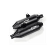 Barrel Atom black performance exhaust for Royal Enfield Interceptor 650 and Continental GT 650
