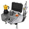 LGP 55L black motorcycle top box with backrest

