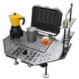 LGP 55L black motorcycle top box with backrest

