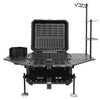 LGP 55L black motorcycle top box with backrest

