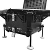 LGP 55L black motorcycle top box with backrest

