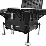 LGP 55L black motorcycle top box with backrest

