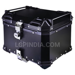LGP 45L aluminum motorcycle top case black rear view

