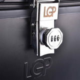 LGP 45L aluminum motorcycle top case black rear view


