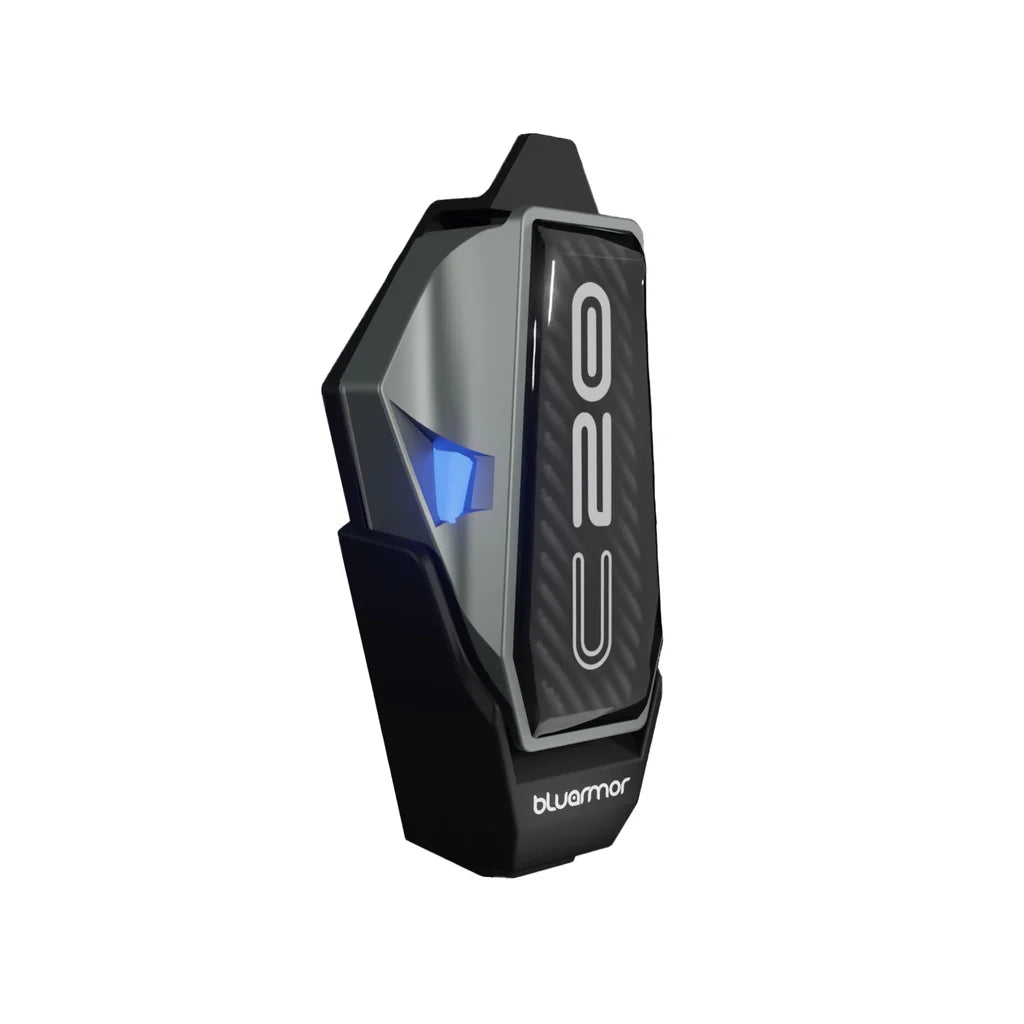 BluArmor C20 mesh helmet intercom with HD speakers and ClickDock mounting