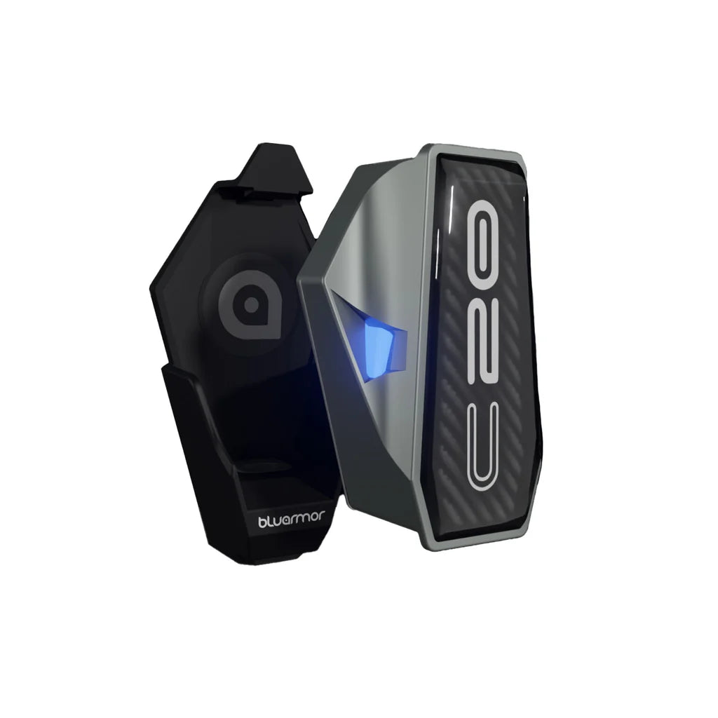 BluArmor C20 mesh helmet intercom with HD speakers and ClickDock mounting