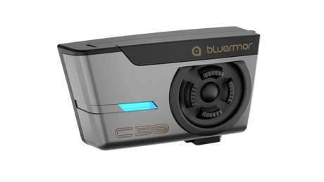 BluArmor C30 mesh helmet intercom with Tuned by BLU signature sound speakers