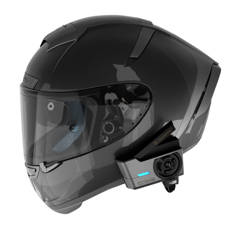 BluArmor C30 mesh helmet intercom with Tuned by BLU signature sound speakers