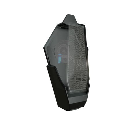 BluArmor C50 Plus helmet Bluetooth mesh intercom mounted on helmet