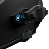 BluArmor C50 Plus helmet Bluetooth mesh intercom mounted on helmet