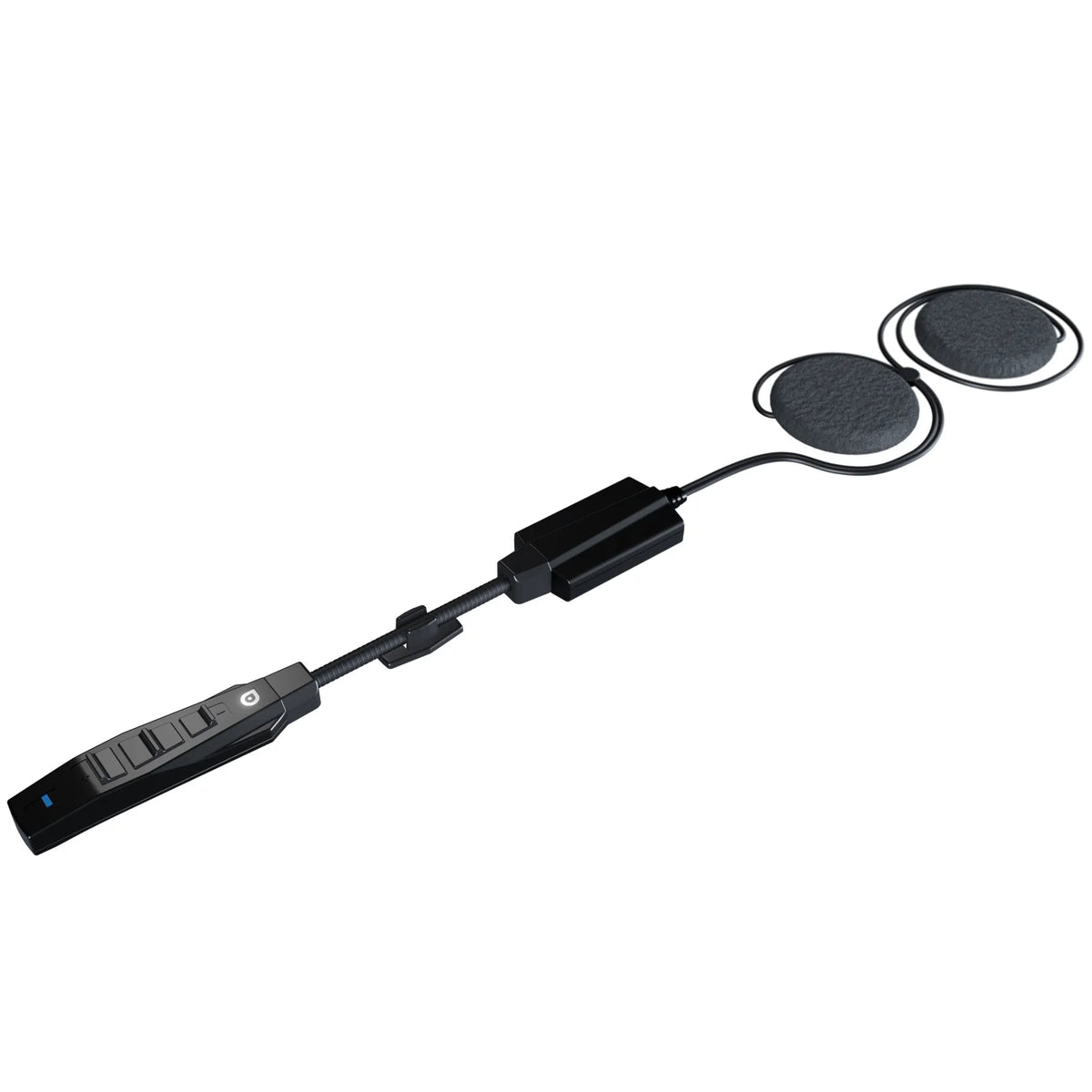 BluArmor HS1 helmet Bluetooth device mounted inside helmet