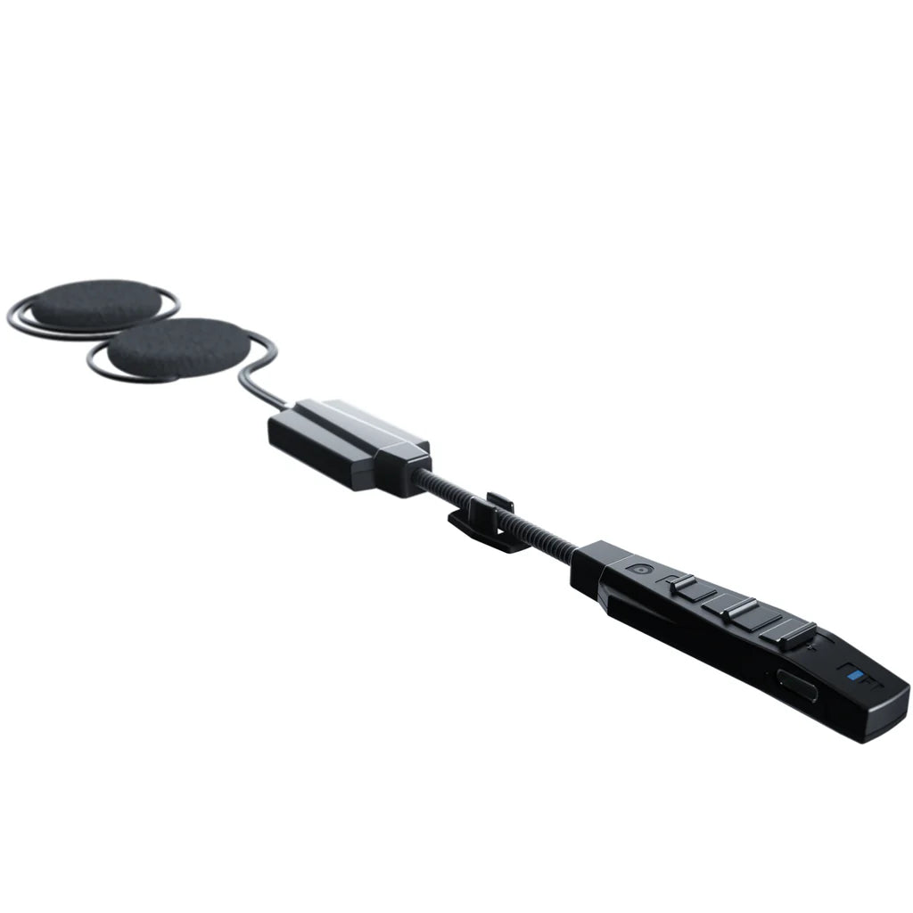 BluArmor HS1 helmet Bluetooth device mounted inside helmet