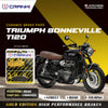 CRANK1 Ceramic Rear Brake Pads for Triumph Bonneville T120 | HH Rated High Performance Disc Brake Pads | CRM043/2