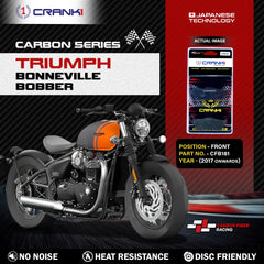 CRANK1 CFB181 carbon front brake pads for Triumph Bonneville Bobber 2017 onwards