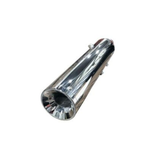 Rhino Racing performance exhaust for Royal Enfield Meteor 350 in Chrome and Black Chrome finish