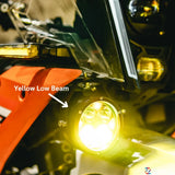 ZANA DRL-R40 Silver Series LED Fog Lights for KTM Motorcycles with OSRAM LEDs, Wireless Controller and 320m Beam Throw | Legendary Custom