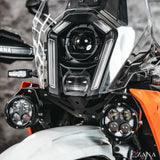 ZANA DRL-R40 Silver Series LED Fog Lights for KTM Motorcycles with OSRAM LEDs, Wireless Controller and 320m Beam Throw | Legendary Custom
