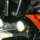 ZANA DRL-R40 Silver Series LED Fog Lights for KTM Motorcycles with OSRAM LEDs, Wireless Controller and 320m Beam Throw | Legendary Custom