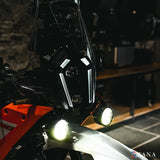 ZANA DRL-R40 Silver Series LED Fog Lights for KTM Motorcycles with OSRAM LEDs, Wireless Controller and 320m Beam Throw | Legendary Custom