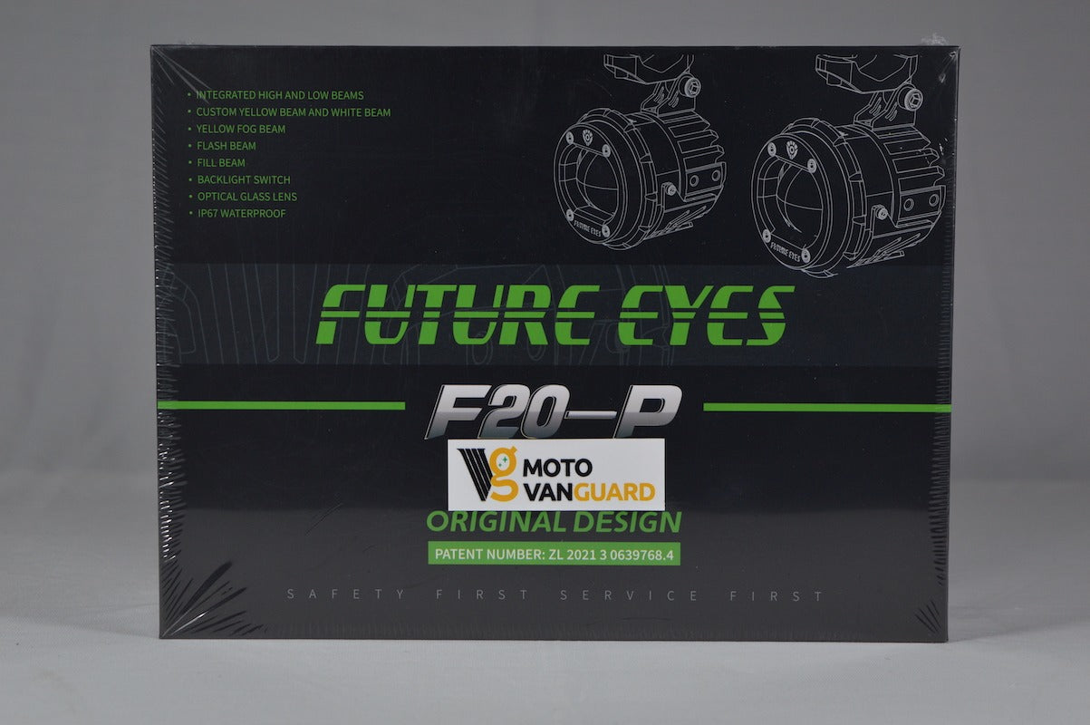 Moto Vanguard Future Eyes F20-P 120W LED Auxiliary Lights with 4 Lighting Modes and Multi-Color DRL