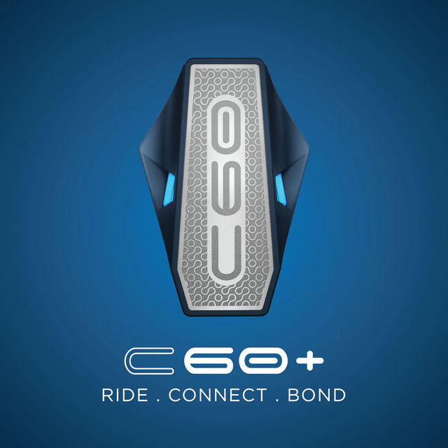 BluArmor C60+ Apex helmet cooling system installed on motorcycle helmet
