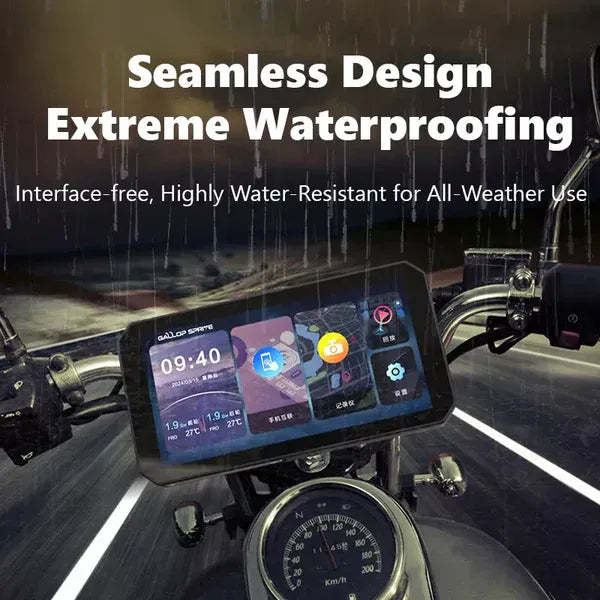 C9 Max Motorcycle Front & Rear Camera with Wireless CarPlay – Aoocci